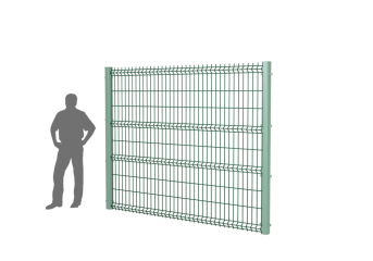 Панель оцинк. DVM3D ECONOM 2030х2500, пруток 4.0/3.0мм, яч.50х200, 4 гиба, ППRAL